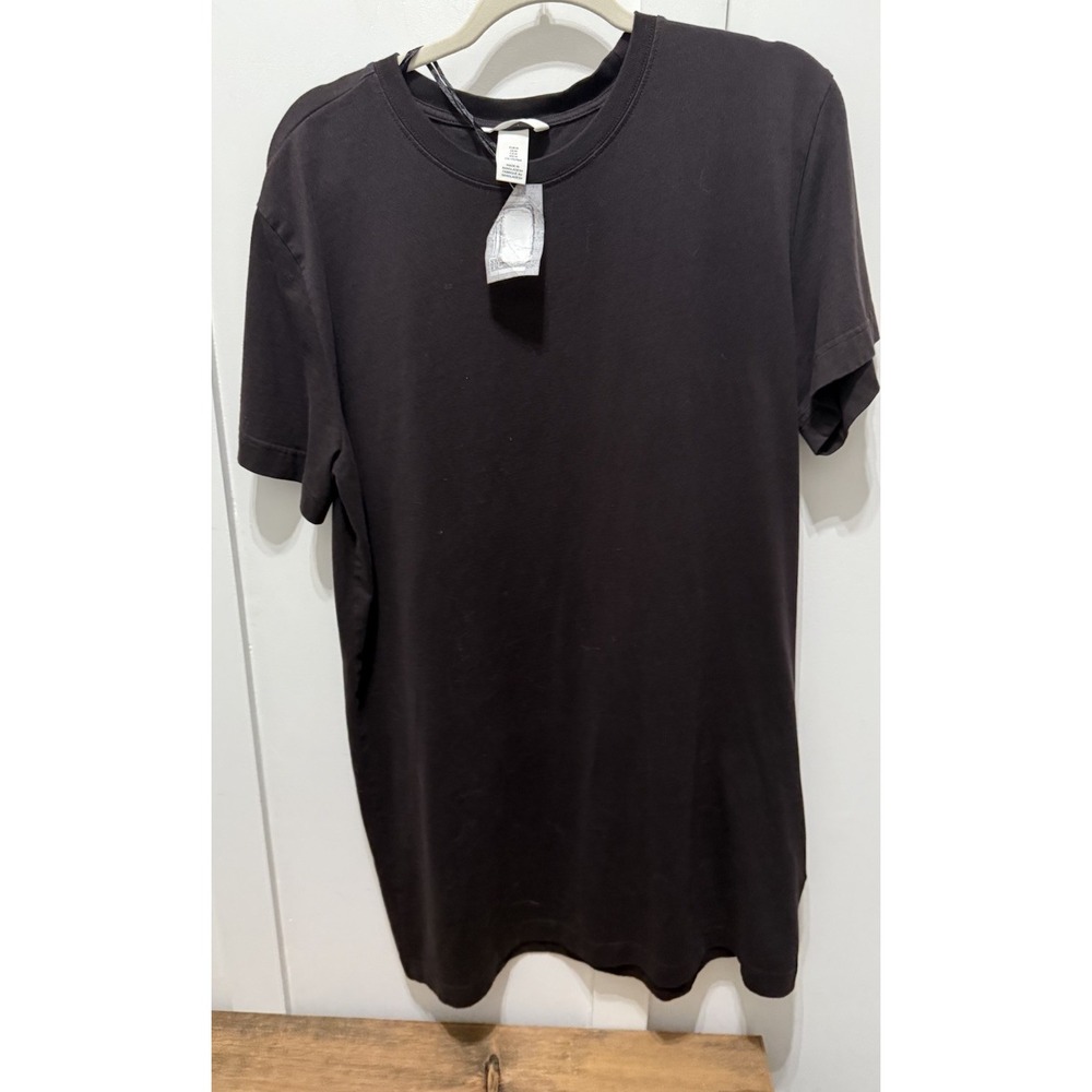 H & M black basic t shirt dress short sleeve medium 100%‎ cotton comfy classic